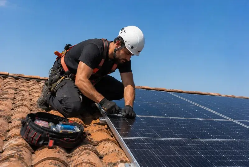 Maintenance et monitoring de panneaux solaires à Sète